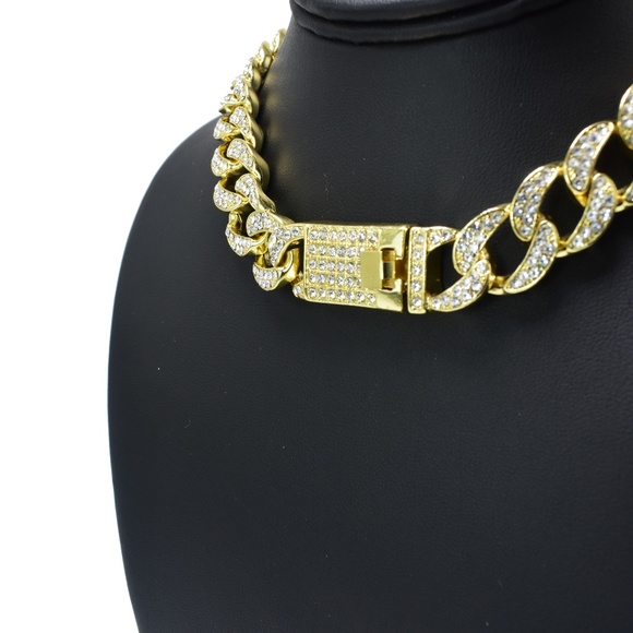 Iced Out Heavy Luxury Miami Cuban Necklace - Picture 4 of 5